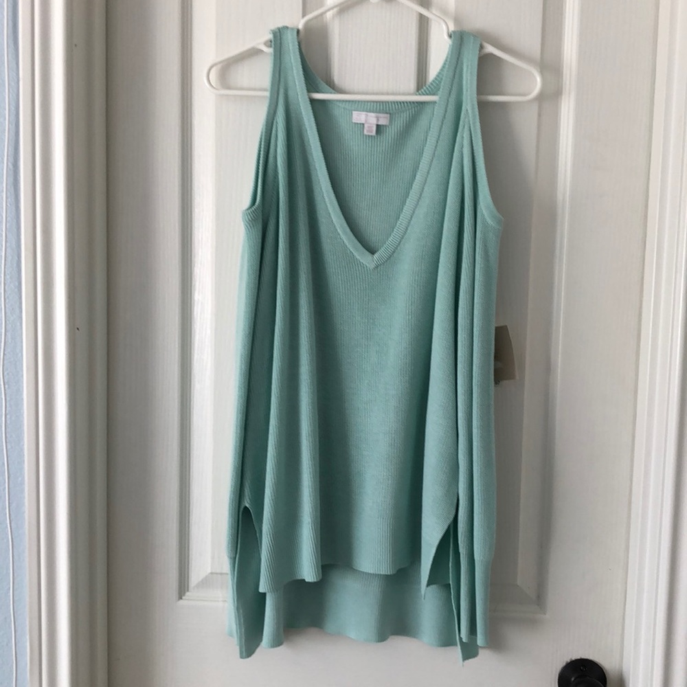 Nordstrom Aqua cold shoulder sweater